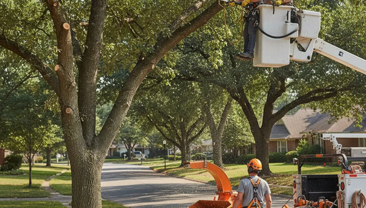 Arbor Tree Care pruning trees in Salisbury, MD to improve health and reduce storm risks